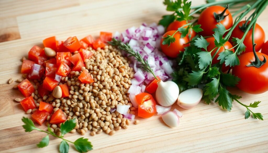 Lentejas ingredients