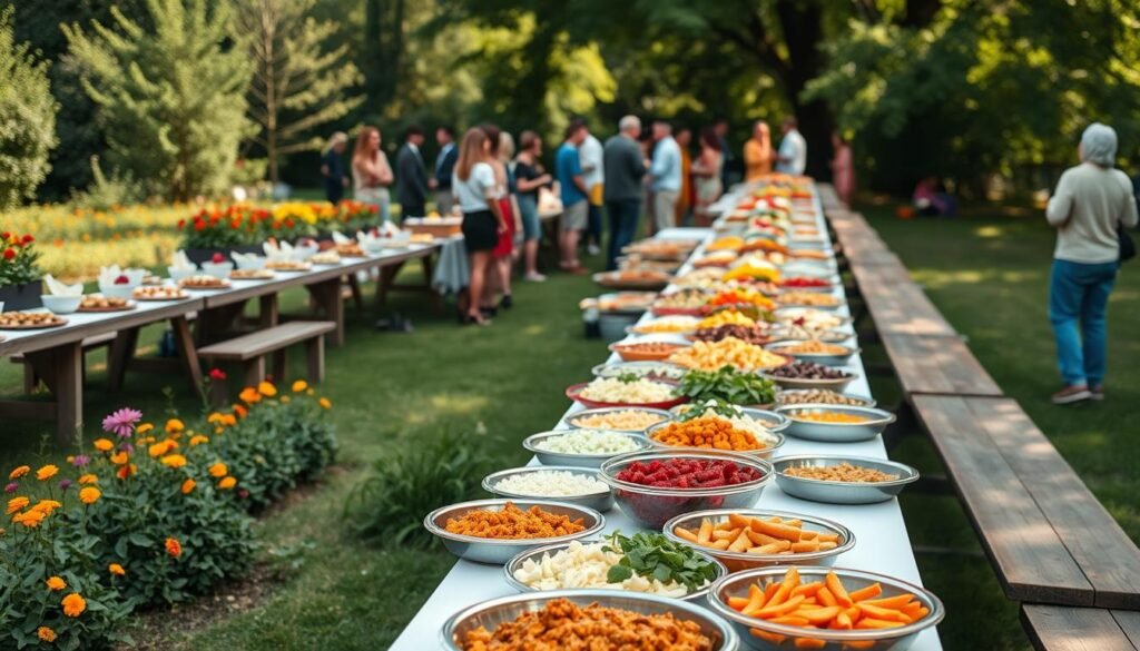 What is the largest potluck party?