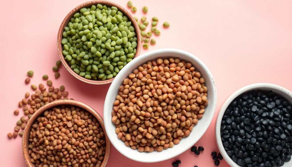 different lentil varieties