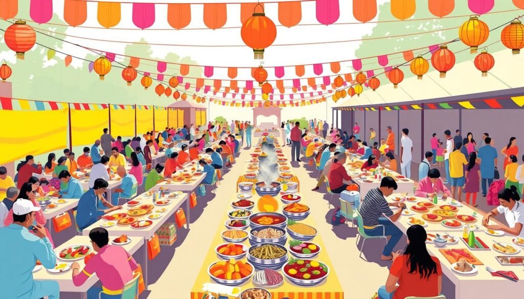 largest potluck party