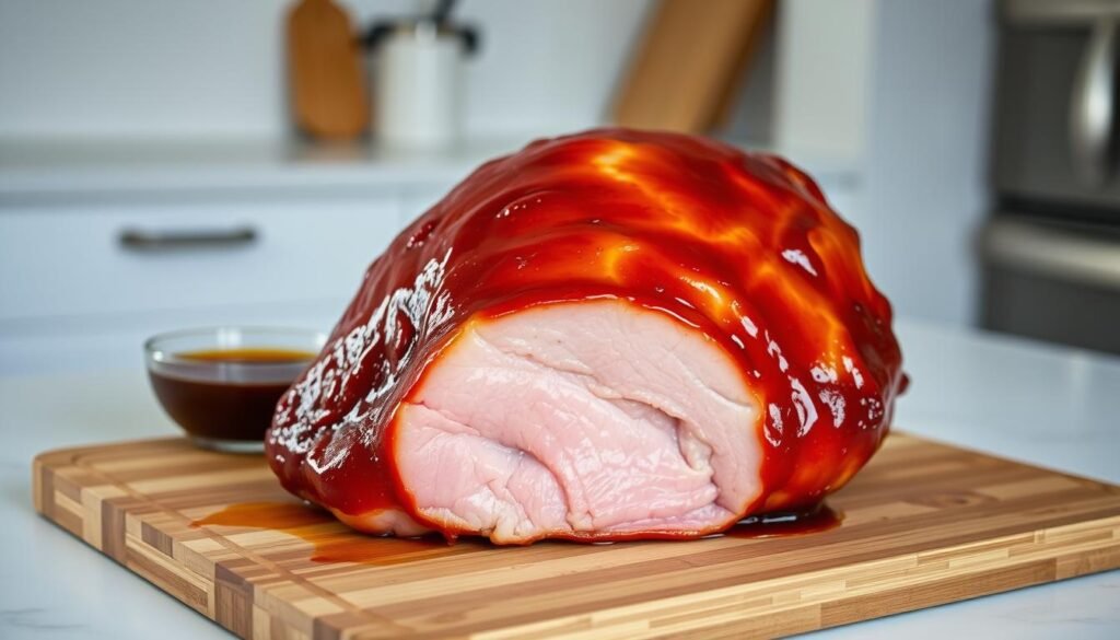 when to apply ham glaze